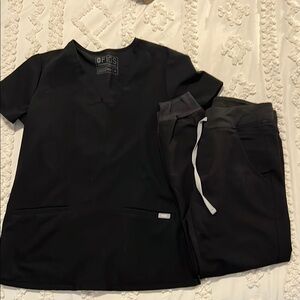 Figs Women’s Scrub Set Casma Top XS Zamora Bottom XXS P